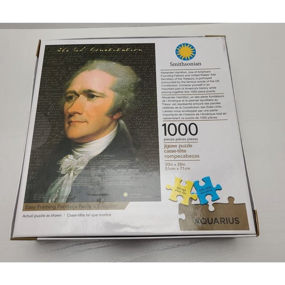 NEW Aquarius Select Smithsonian Alexander Hamilton Constitution 1000 pc puzzle - Picture 4 of 4